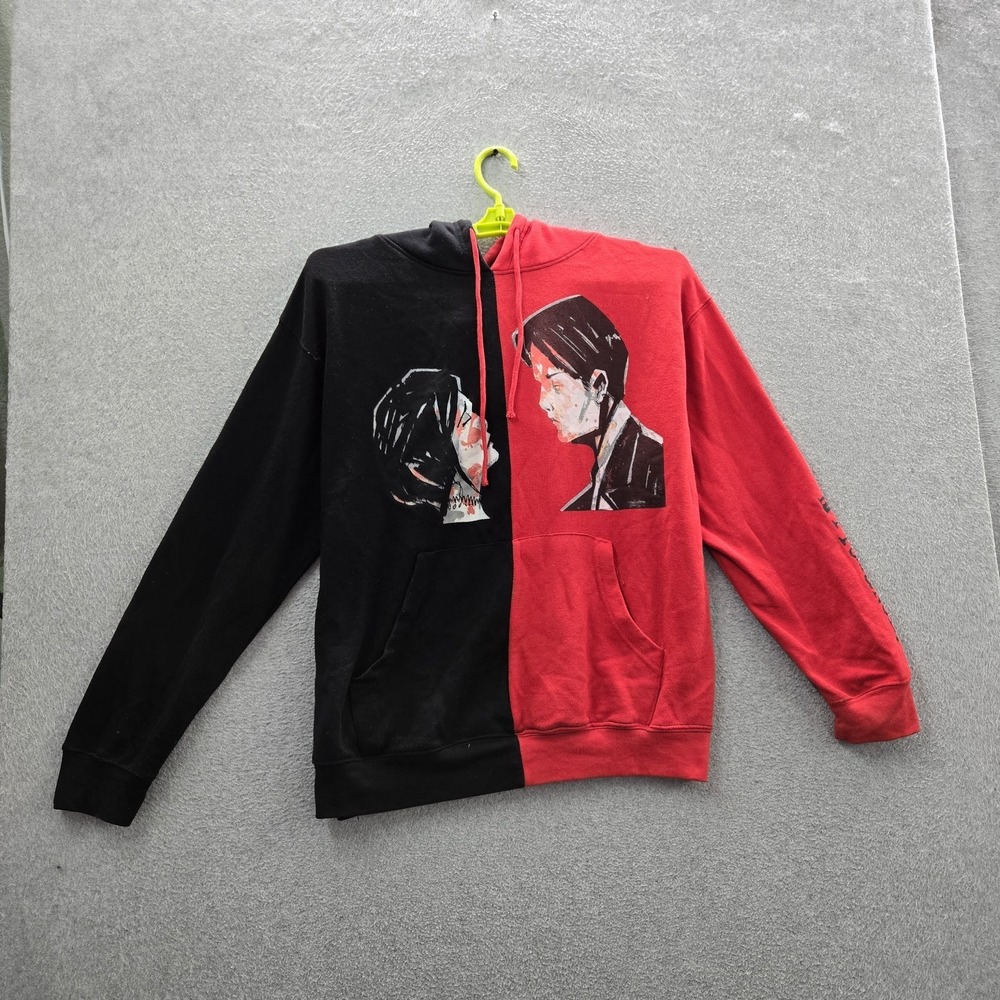 My Chemical Romance Men Hoodie M Red Colorblock Three Cheers For Sweet Revenge